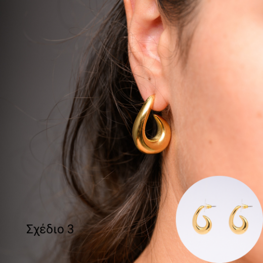 Picture of Easter candle earrings gold plated