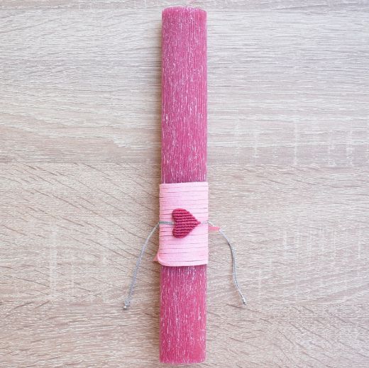 Picture of Easter candle bracelet heart macrame