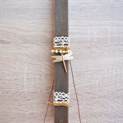 greek lambada for woman with dragonfly pendant