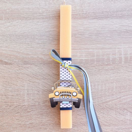 λαμπάδα για αγόρι με διακοσμητικό αυτοκίνητο