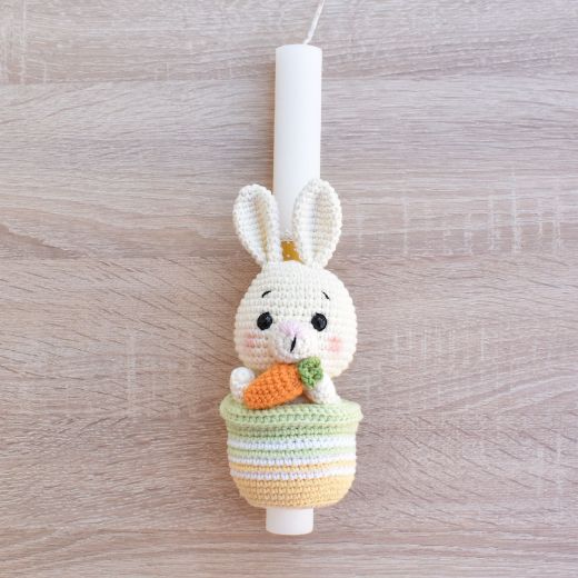 Picture of Easter candle bunny beige