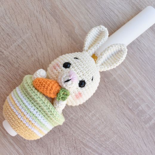 Picture of Easter candle bunny beige