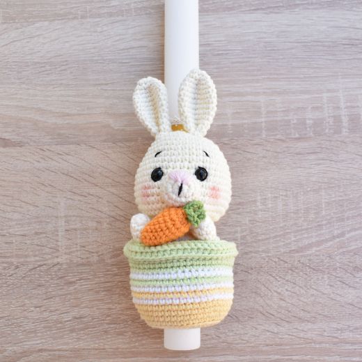Picture of Easter candle bunny beige