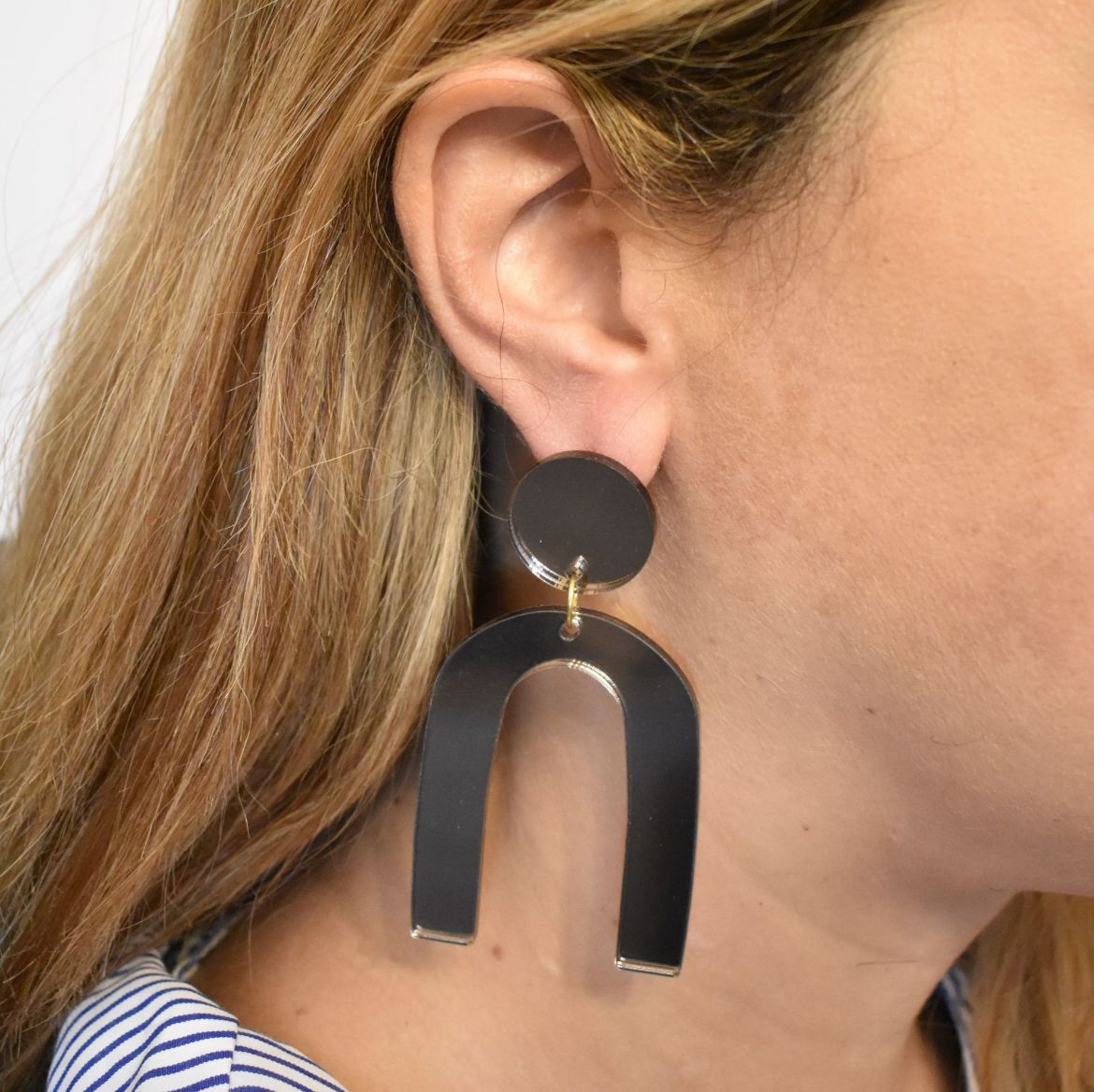 Picture of Stud earrings mirror brown
