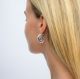 Picture of Spiral earring with titanium pin silver plated