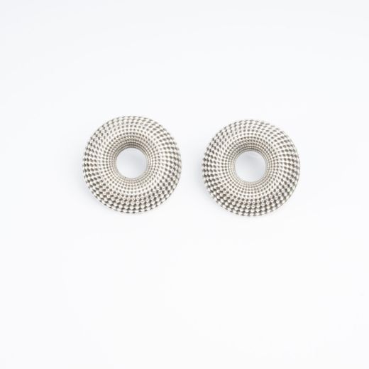 Εικόνα της Στρογγυλά σκουλαρίκια επάργυρα