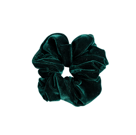 Εικόνα της Βελούδινο λαστιχάκι μαλλιών scrunchie πράσινο