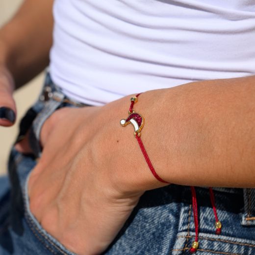 Εικόνα της Βραχιόλι σκούφος επίχρυσο