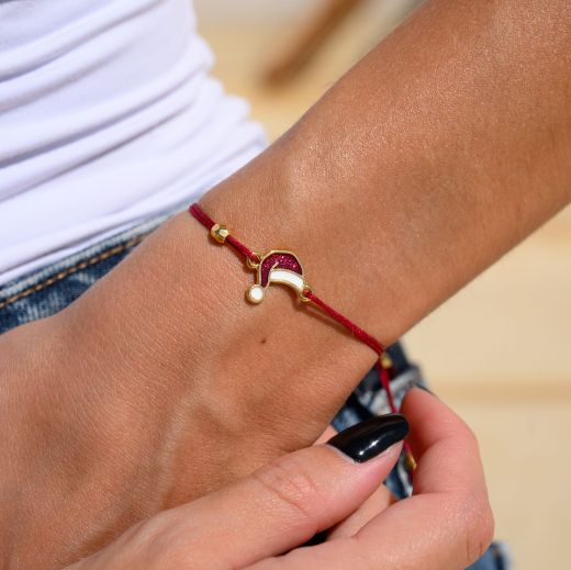 Εικόνα της Βραχιόλι σκούφος επίχρυσο