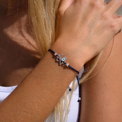 Εικόνα της Βραχιόλι μάτι επάργυρο