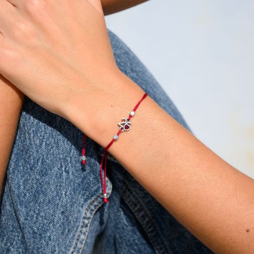 Εικόνα της Βραχιόλι καρδιά επάργυρο