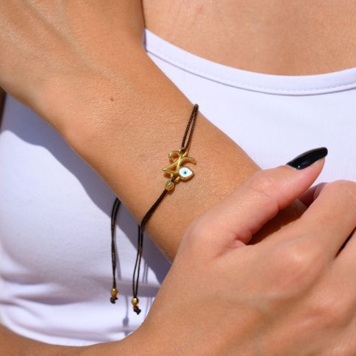 Εικόνα της Βραχιόλι μάτι επίχρυσο