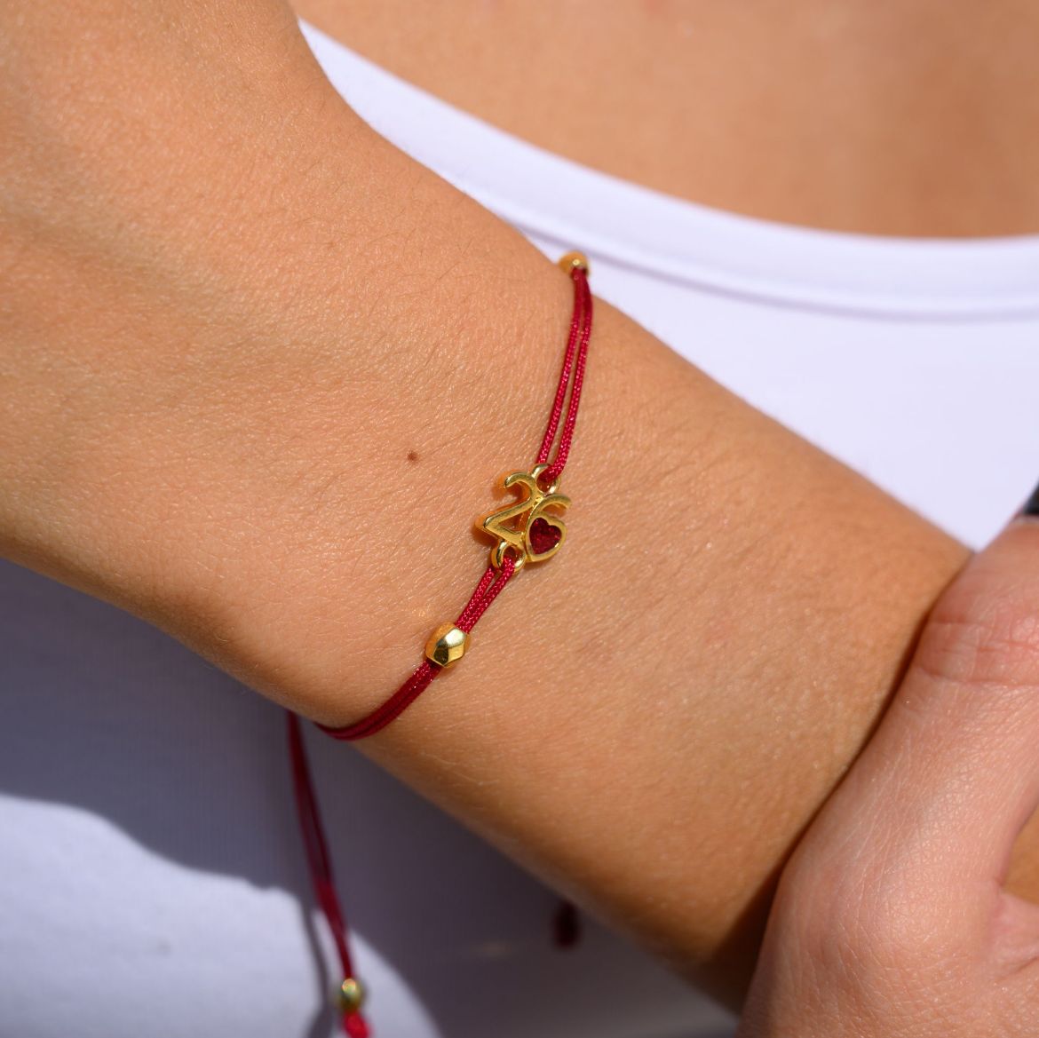 Εικόνα της Βραχιόλι καρδιά επίχρυσο