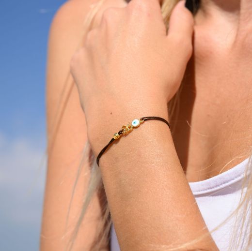 Εικόνα της Βραχιόλι 26 μάτι επίχρυσο