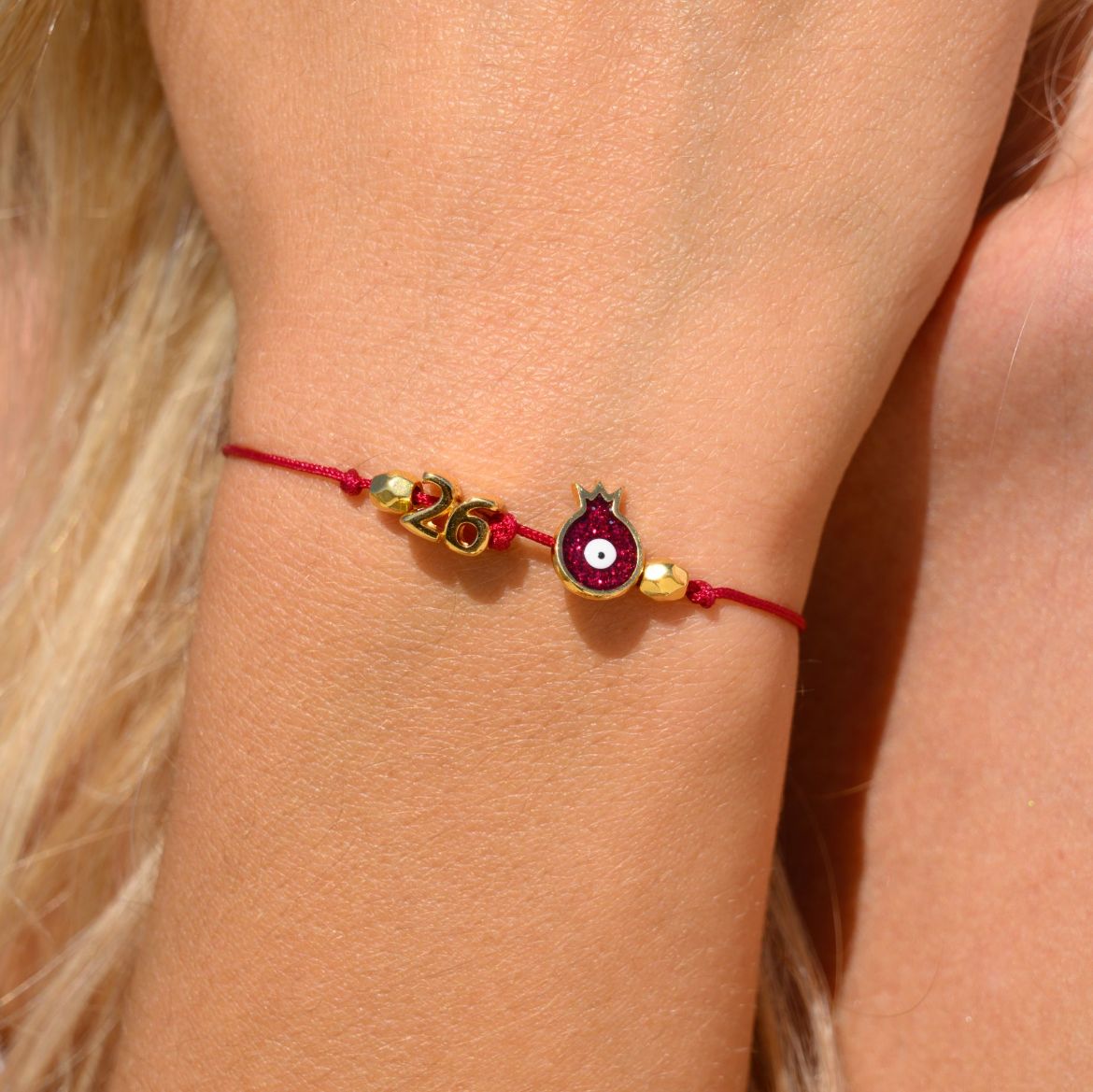 Εικόνα της Βραχιόλι ρόδι επίχρυσο