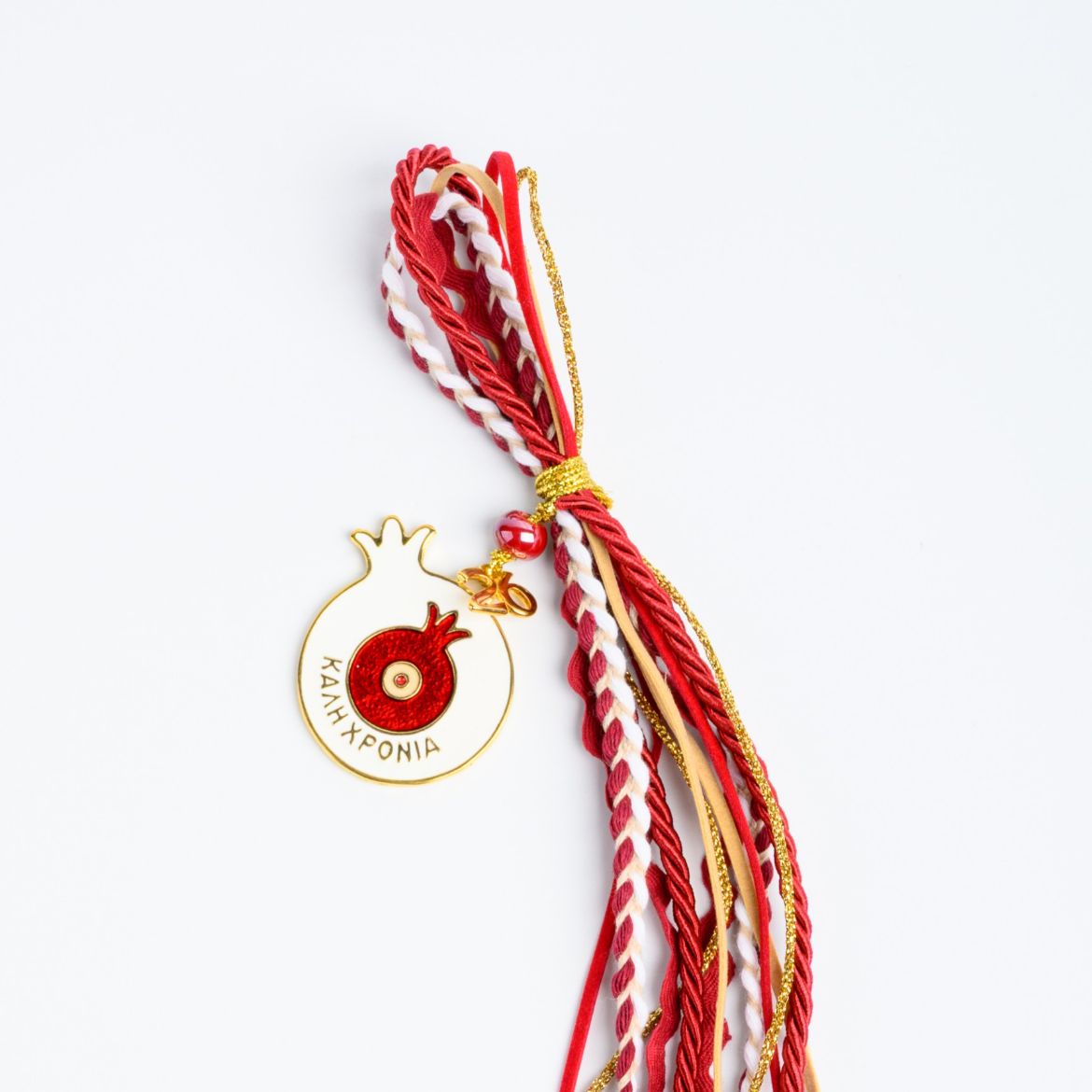 Εικόνα της Κρεμαστό γούρι ρόδι άσπρο