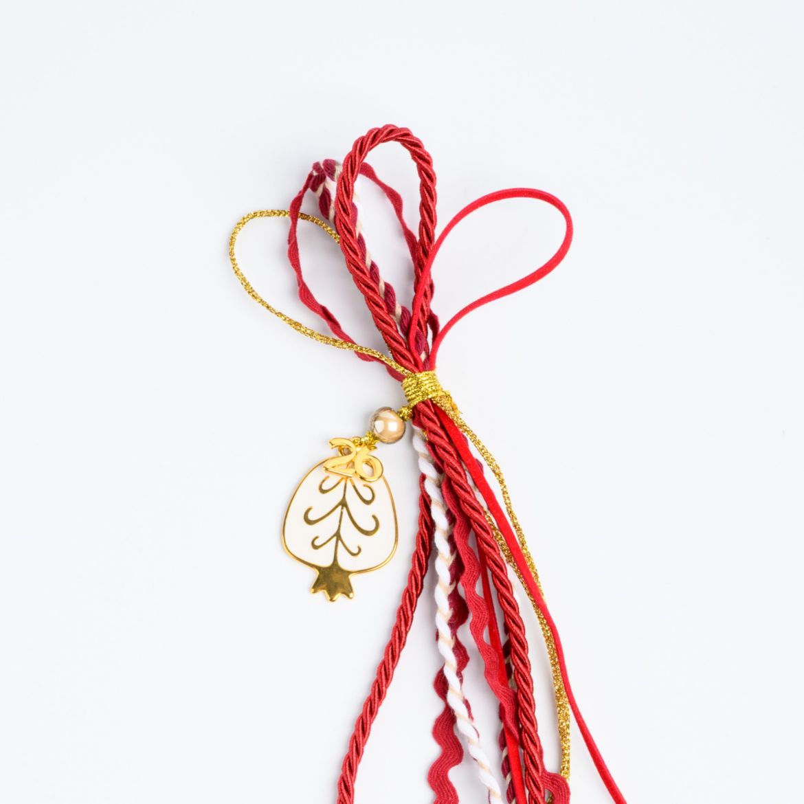 Εικόνα της Κρεμαστό γούρι ρόδι άσπρο