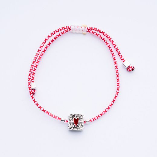 Εικόνα της Μαρτάκι καρδιά ασημί