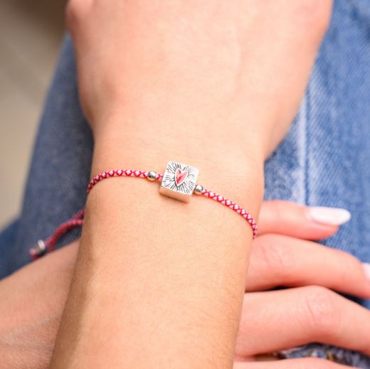 Εικόνα της Μαρτάκι καρδιά ασημί