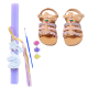Picture of Set sandals and easter candle unicorn and star