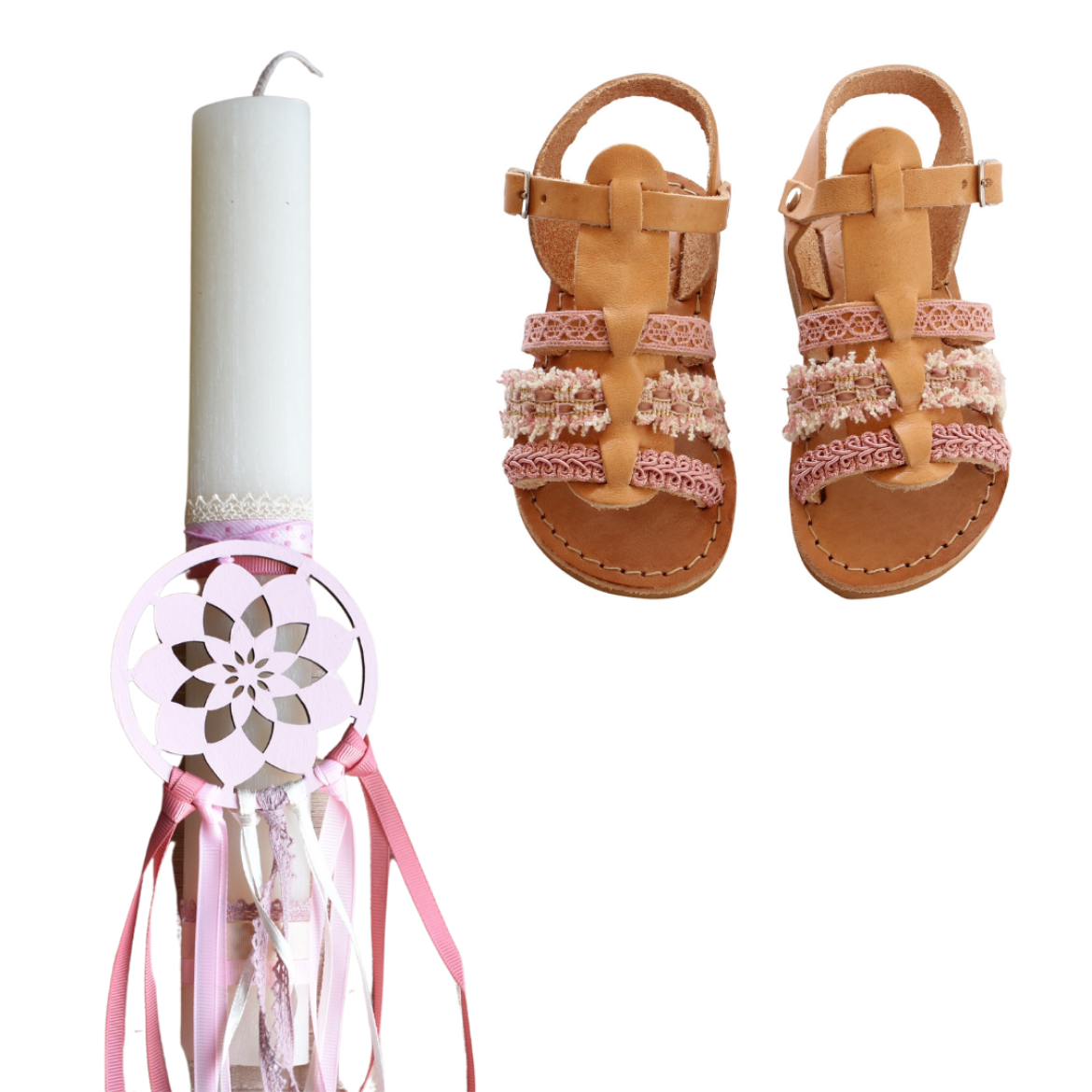 Picture of Set sandals and easter candle dreamcacher