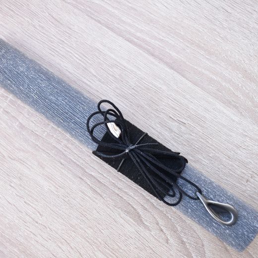 black greek easter lambatha candles for men with drop necklace, greek easter lambada men's style