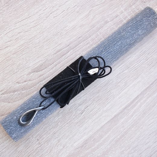 greek easter lambades for men with metal drop pendant, easter orthodox candles for man design