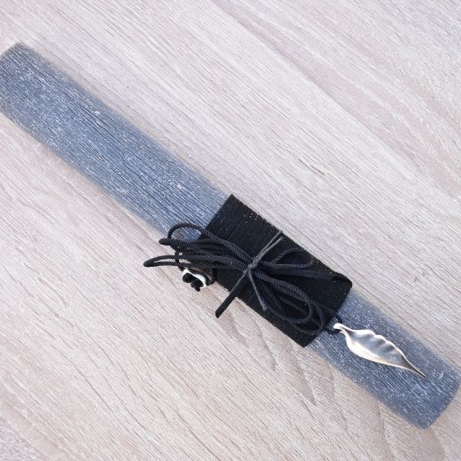 greek easter lambada candle for men with metal angel wing pendant, easter lambathes men's style