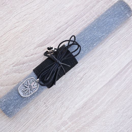 γυναικείες πασχαλινές λαμπάδες σε μαύρο χρώμα με κολιέ μάτι, λαμπάδα για γυναίκα