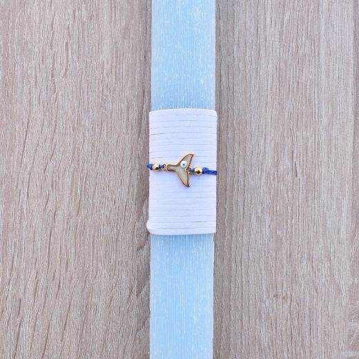 turquoise greek easter lambada candle for women with mermaid tail bracelet, lambathes easter women's style