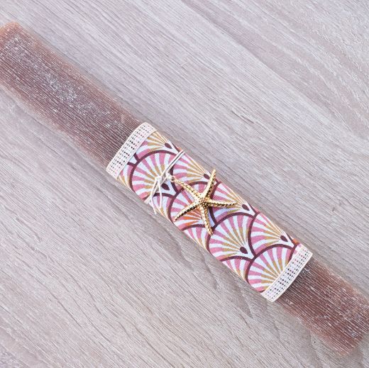 beige greek easter lambathes for women with starfish jewelry, greek easter lambada women's style