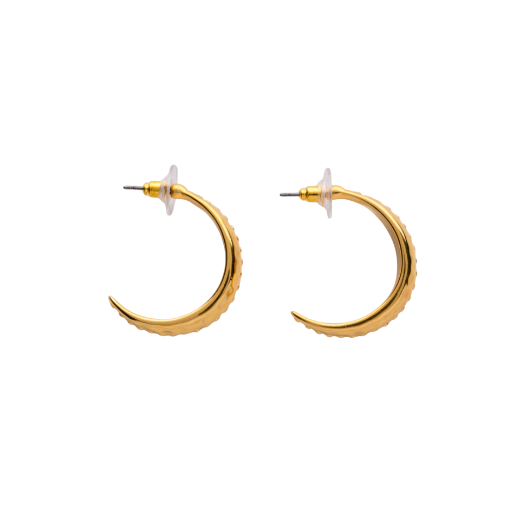unique gold hoops Luna