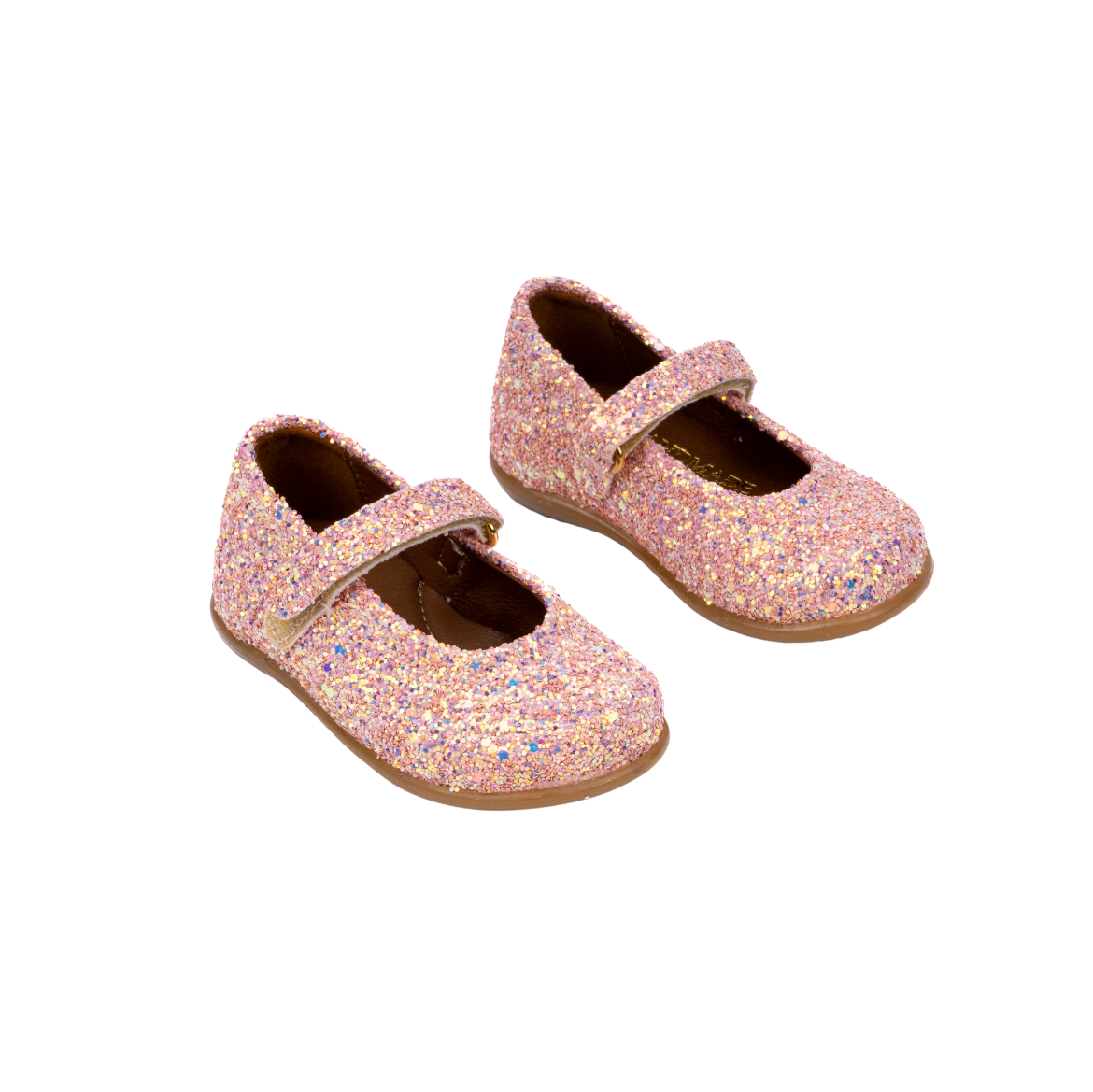Picture of Pink kids ballerina shoes with glitter No 19, 32