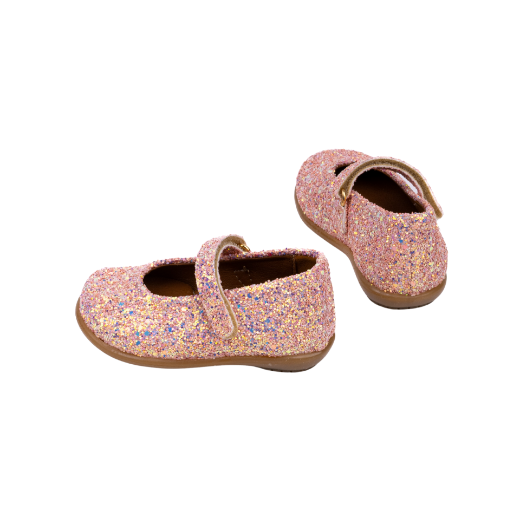 Picture of Pink kids ballerina shoes with glitter No 19, 32