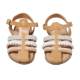 Picture of Handmade kids leather sandals soft sole white No 27