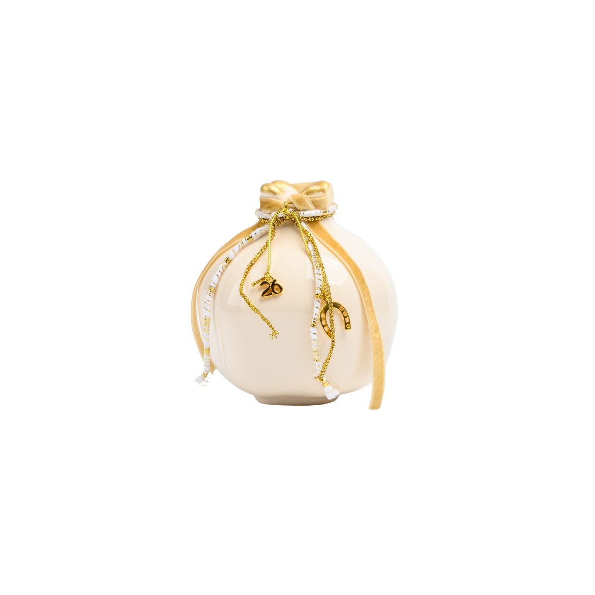 Picture of Off-white ceramic pomegranate gouri 2027
