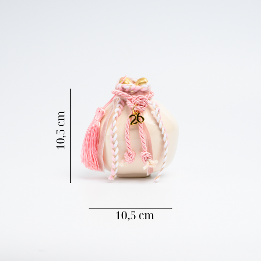 Picture of Pink ceramic pomegranate gouri 2027