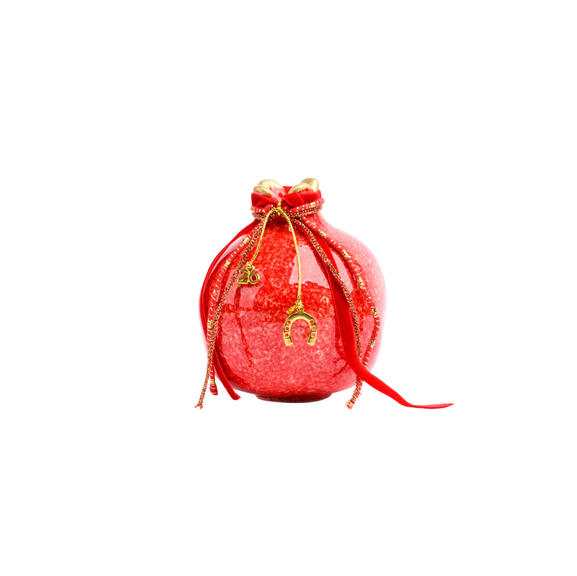 Picture of Red ceramic pomegranate gouri 2027