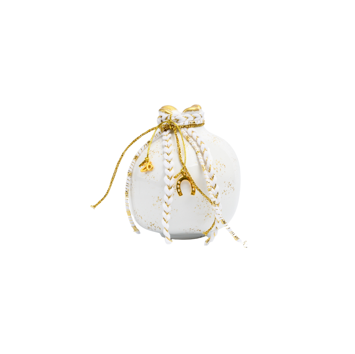 Picture of White ceramic pomegranate gouri 2027