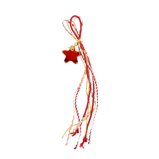 Picture of Red ceramic star hanging gouri 2027