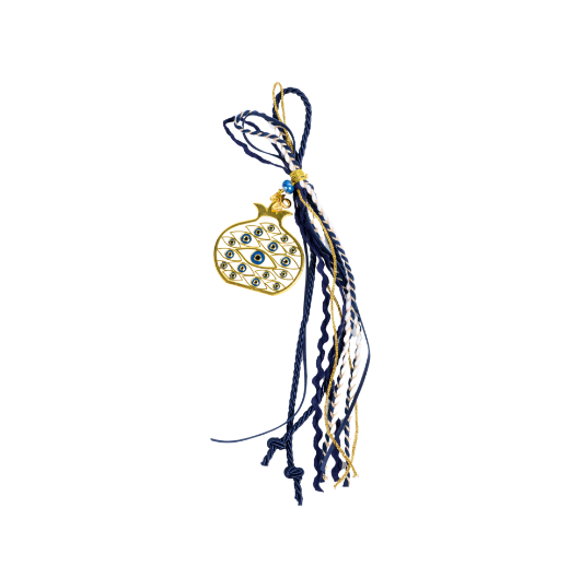 Picture of Metal pomegranate hanging gouri 2027 with evil eyes