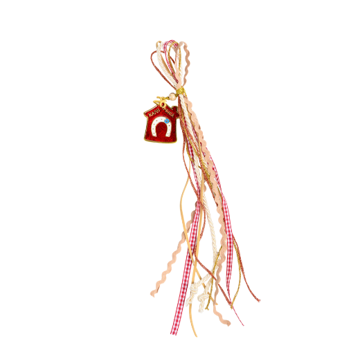 Picture of Red metal house hanging gouri 2027 with horseshoe