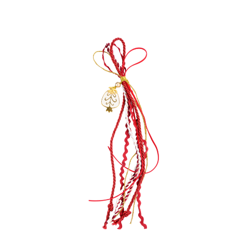 Picture of White metal pomegranate hanging gouri 2027 with gold branch