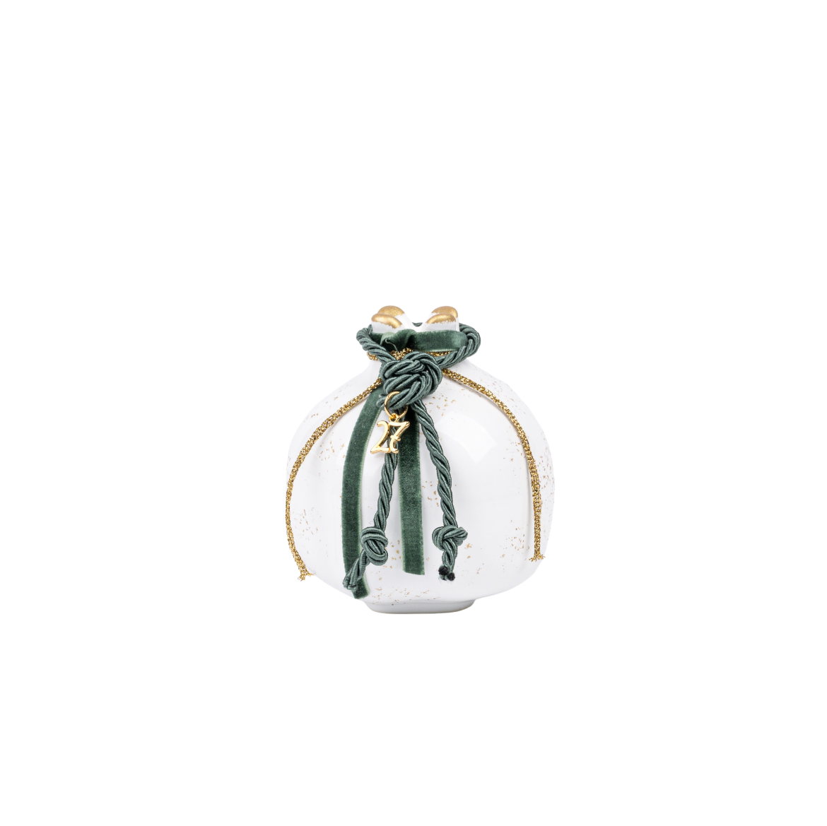 Picture of Dark green ceramic pomegranate gouri 2027