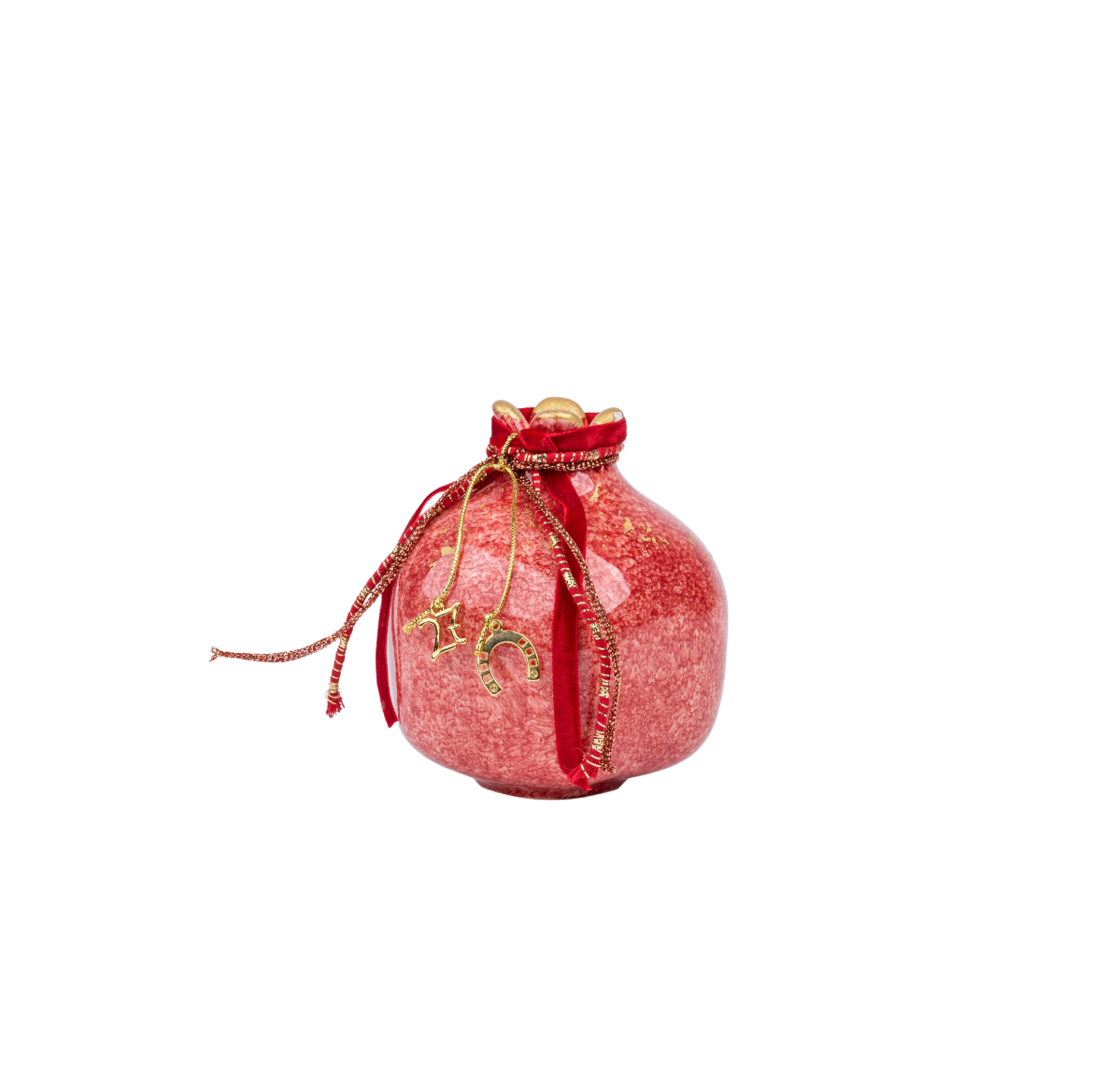 Picture of Red ceramic pomegranate gouri 2027
