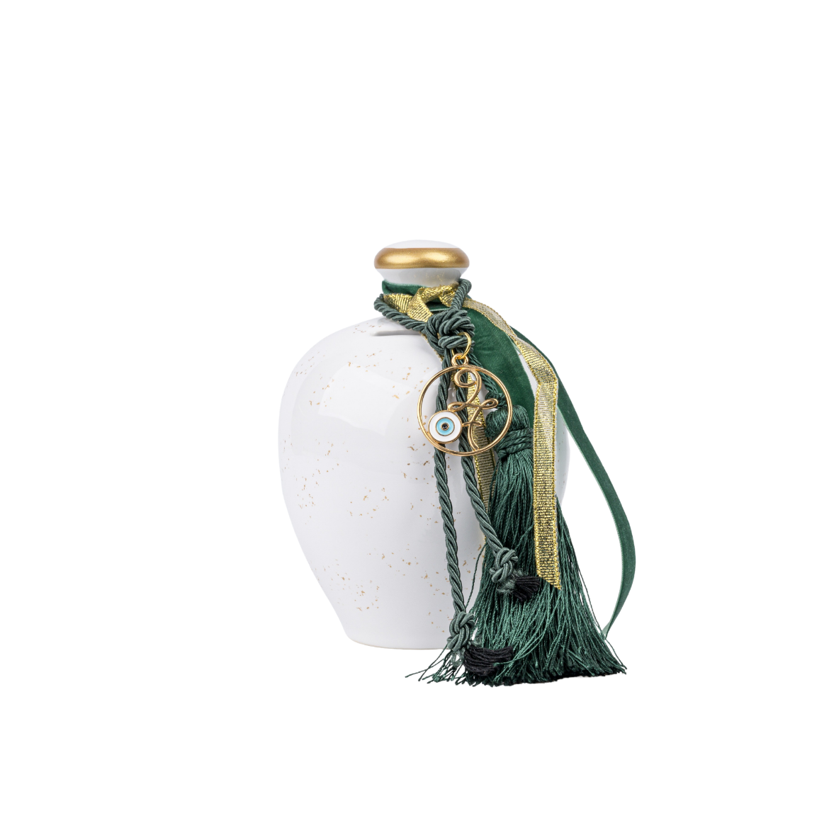 Picture of Dark green ceramic money box gouri 2027