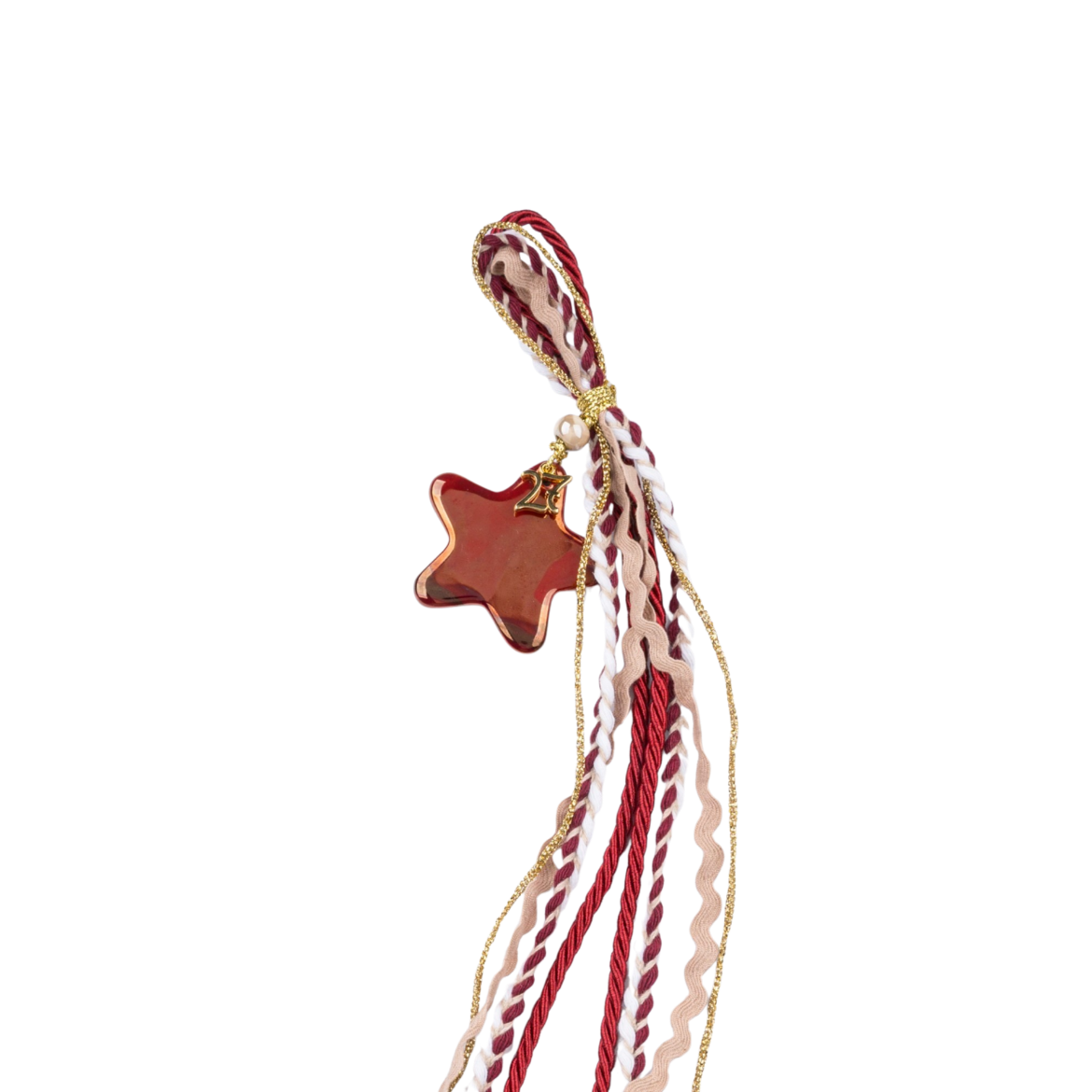 Picture of Red ceramic star hanging gouri 2027