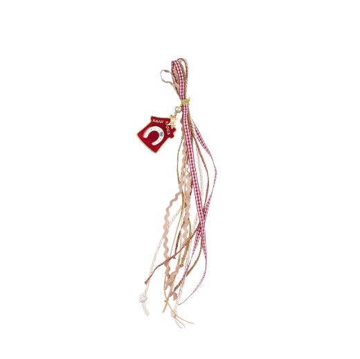 Picture of Red metal house hanging gouri 2027 with horseshoe