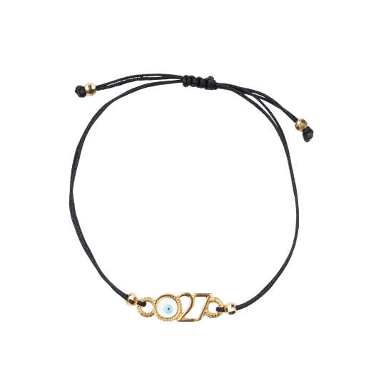 Picture of Handmade gouri bracelet 2027 with gold-plated 27 and evil eye
