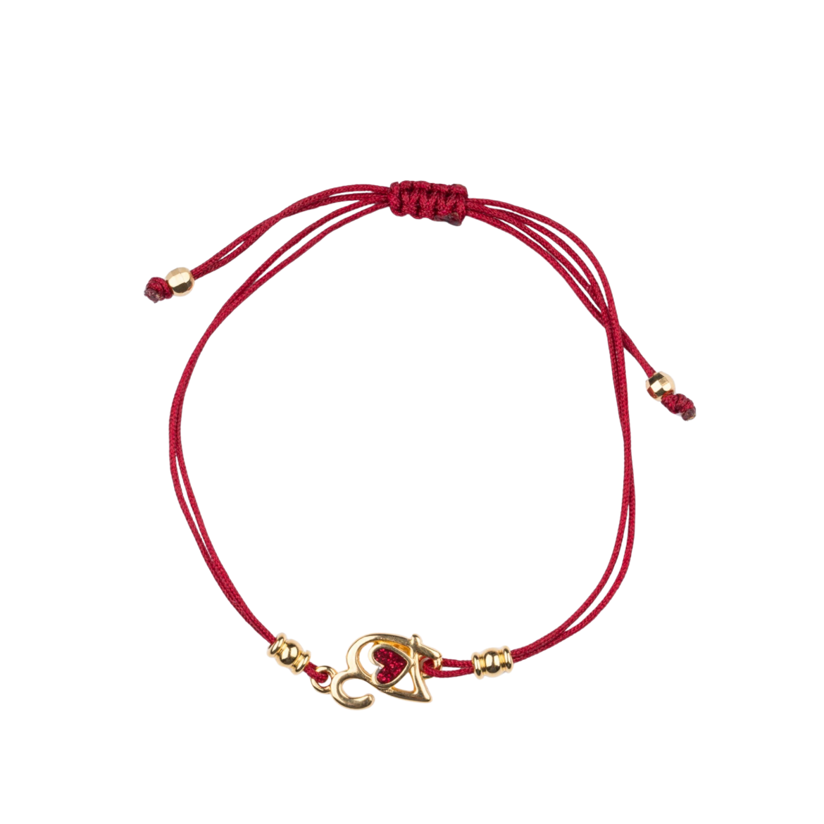 Picture of Handmade gouri bracelet 2027 with gold-plated heart